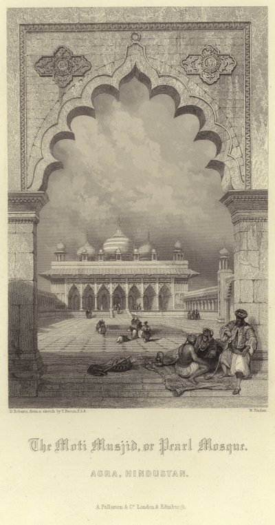 La Moti Musjid ad Agra da David Roberts